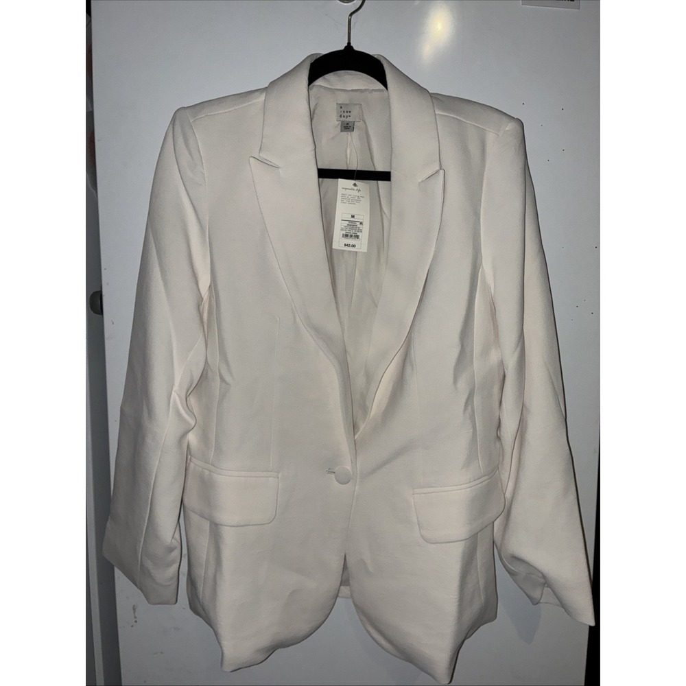 a new day Cream Single-Button Blazer